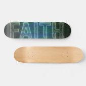 Faith Cross Heartbeat Skateboard (Horizontal)