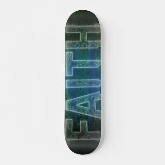 Faith Cross Heartbeat Skateboard (Vorne)