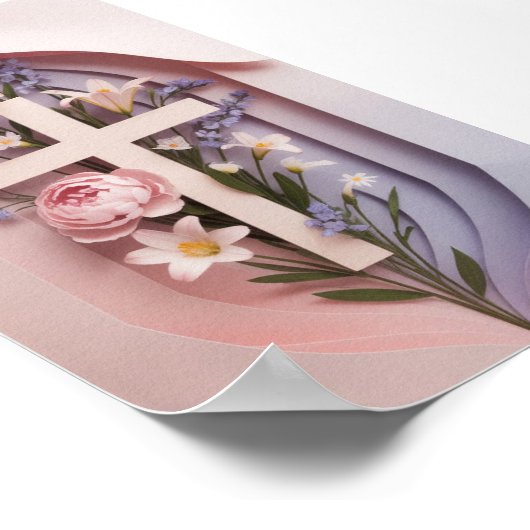 Faith Cross Matte Poster | Ai Design (Ecke)