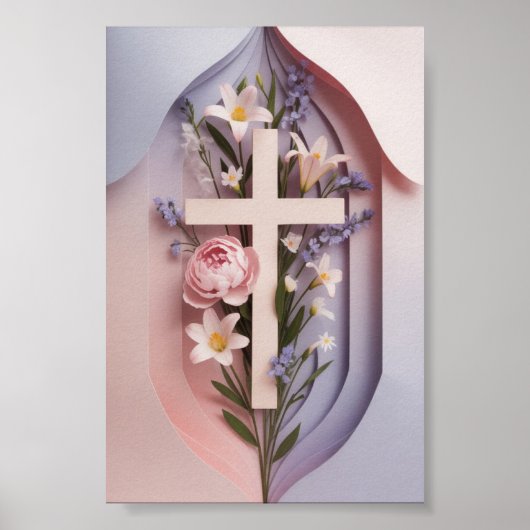 Faith Cross Matte Poster | Ai Design (Vorne)
