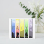 Faith Cross Postkarte (Stehend Vorderseite)