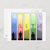 Faith Cross Postkarte (Vorne/Hinten)