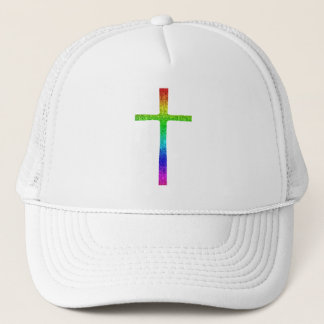Faith Cross Rainbow Truckerkappe
