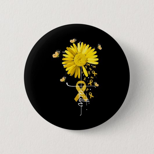 Faith Cross Tee Christliches Bewusstsein für Kinde Button (Vorderseite)