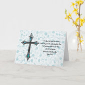 Faith Cross Vintag Style Bible Verse Osterkarte Karte (Gelbe Blume)