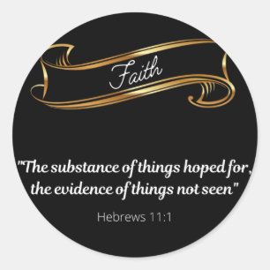 Faith Definition  Runder Aufkleber