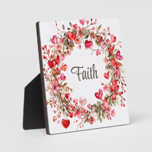 Faith dekorative art fotoplatte