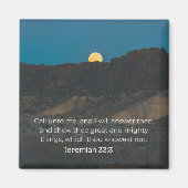 Faith Desert Collection – Jeremiah 33:3  Magnet (Vorne)
