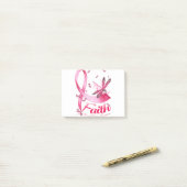 Faith Dragonfly Brustkrebs-T - Shirt Post-it Klebezettel (Auf Schreibtisch)