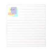 Faith Dragonfly Notizblock (Vorderseite)