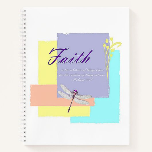 Faith Dragonfly Notizbuch (Vorderseite)