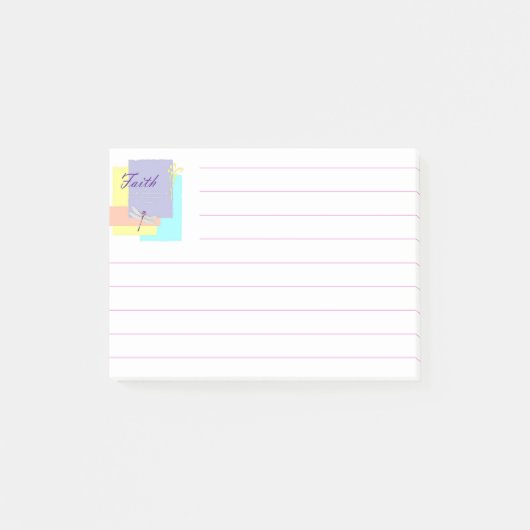 Faith Dragonfly Post-it Klebezettel (Vorderseite)