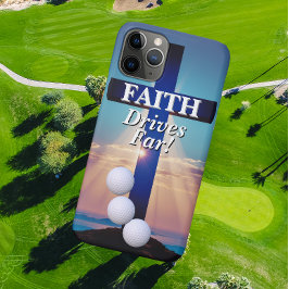 Faith Drives Far Golf  Case-Mate iPhone Hülle