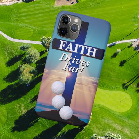 Faith Drives Far Golf  Case-Mate iPhone Hülle