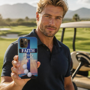 Faith Drives Far Golf Case-Mate iPhone Hülle