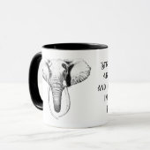 Faith Elephant Woman Mug Tasse (Vorderseite Links)