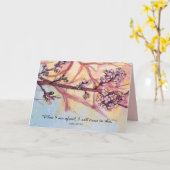 Faith Encouragement Scripture Psalm 56 Tree Karte (Gelbe Blume)