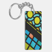 Faith Erholung Hope Stached Glass Window Colorful Schlüsselanhänger (Vorderseite links)