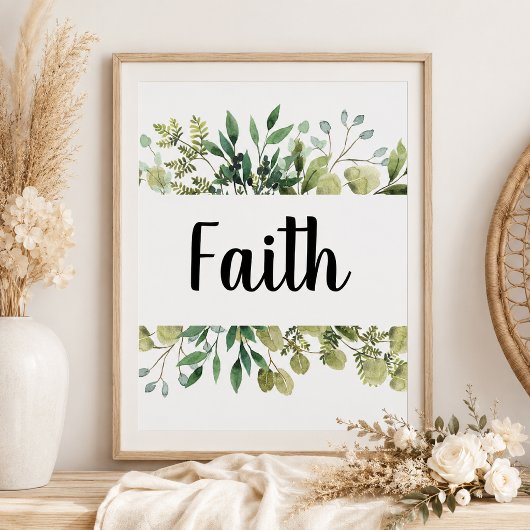 Faith Eucalyptus Poster