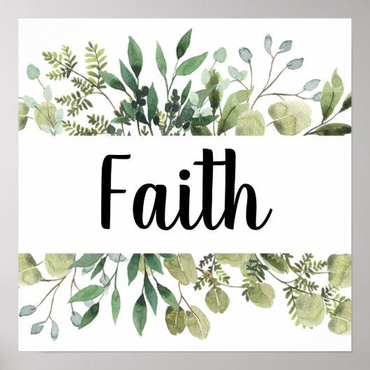 Faith Eucalyptus Poster (Vorne)