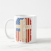 Faith Family Dom God Country Patriotic Christian O Kaffeetasse (Links)