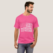 Faith Family Firearms Freedom - Pro God Guns Amer T-Shirt (Vorne ganz)