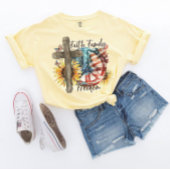 Faith Family Freedom Christlich American Patriotic T-Shirt