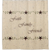 Faith Family Friends Duschvorhang (Vorderseite)