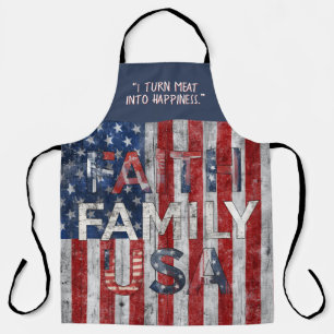 Faith Family USA Anpassbare Schürze
