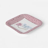 Faith & Fearless Typografy Design Throw Kissen Pappteller (Gewinkelt)