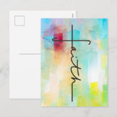 Faith Feiertagspostkarte (Vorne/Hinten)