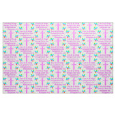 FAITH FILTED PHILIPPIANS 4:13 DESIGN STOFF (Fat Quarter (45,7 x 55,9 cm))