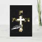 Faith Fishing Hunting Camo Cross With Hook B Chris Karte (Vorderseite)