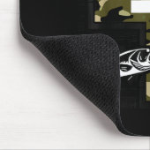 Faith Fishing Hunting Camo Cross With Hook B Chris Mousepad (Ecke)