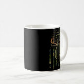 Faith Fishing Hunting Camo Us Flag Cross With Hook Kaffeetasse (VorderseiteRechts)