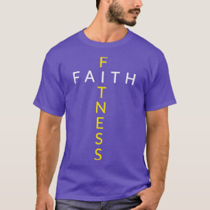 Faith Fitness Cross Christlich Workout Modernes Gy T-Shirt