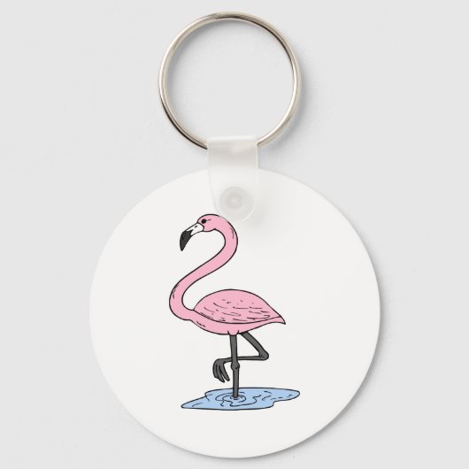 Faith Flamingo Schlüsselanhänger (Vorderseite)