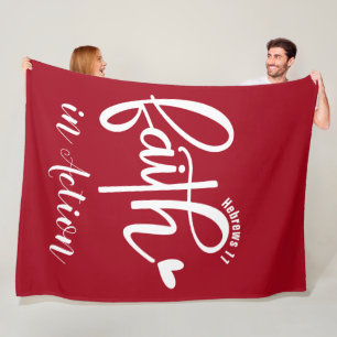 Faith - Fleece Blanket, 60"x80"
