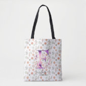 Faith Floral Monogram with Autumn Pattern - F Tasche (Vorderseite)