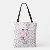 Faith Floral Monogram with Autumn Pattern - F Tasche (Rückseite)