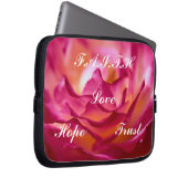 Faith Floweh Rose Laptop Sleeve (Vorne Rechts)