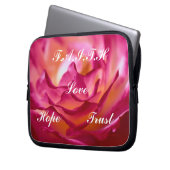Faith Floweh Rose Laptop Sleeve (Vorderseite Links)