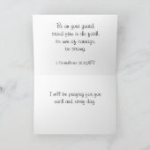 Faith Fraktal Grußkarte Karte (Innenseite)