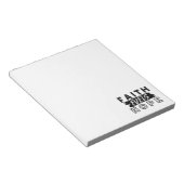 Faith Fuels Hope Quote – Uplifting Christian Art Notizblock (angewinkelt)