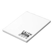 Faith Fuels Hope Quote – Uplifting Christian Art Notizblock (Rotiert)