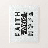 Faith Fuels Hope Quote – Uplifting Christian Art Puzzle (Vertikal)