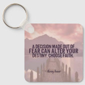 Faith Gebäude inspirierende motivierend Schlüssela Schlüsselanhänger (Vorderseite)