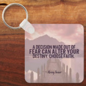 Faith Gebäude inspirierende motivierend Schlüssela Schlüsselanhänger (Vorderseite)