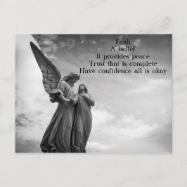 Faith Gedicht Postcard Postkarte