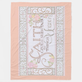FAITH gibt Stoff Fleece Blanket (Peach)